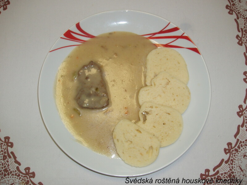 Švédská roštěná houskové knedlíky